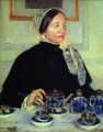 La dama de la mesa de té, madres e hijos, Mary Cassatt
